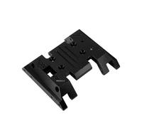 QOAKSDY Piezas para Coches RC para Mn128 para Model Mn86 G500 1/12 Coche Trepador De Control Remoto Caja Onda Media Placa Inferior Piezas Mejora Metal Accesorios(Black)