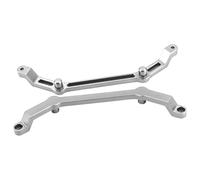 QOAKSDY Piezas para Coches RC para Mn128 para Model Mn86 G500 Escala 1/12 Coche Trepador Control Remoto Columna Fija En La Carcasa del Piezas Mejora Metal Accesorios(Silver)