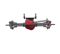 QOAKSDY Piezas RC Compatible con Axial para SCX10 1/10 RC Track Car Upgrade Parts RC Cars Eje De Metal Delantero Y Trasero CNC con Adaptador Servo Brazo(Front)