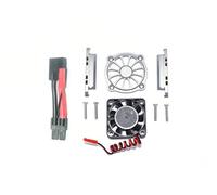 QOAKSDY Piezas RC Compatible con MAXX 4S para VXL 89076-4 89086-4 para Monster Truck 1/10 RC Accesorios De Modificación De Actualización De Coche Ventilador De Refrigeración De Motor Metal(Gray)