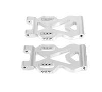 QOAKSDY Piezas RC Compatible con SCY 16101 16102Pro 16103 Brazo De Suspensión De Aleación De Aluminio Brazos Oscilantes Traseros Inferiores Piezas De Mejora Accesorios De Coche RC(Silver)
