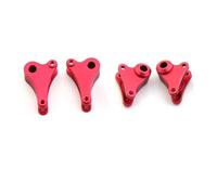 QOAKSDY Piezas RC Compatible con Traxxas para Slash para E-revo para Summit 1/16 RC Piezas De Mejora De Coche Accesorios Brazo Basculante Delantero Y Trasero De Metal(Red,Rear and Front)