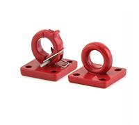 QOAKSDY Piezas RC Compatible con Traxxas para TRX4 para Axial para SCX10 D90 Hebilla De Remolque De Metal Ganchos De Remolque Grilletes De Remolque Decoración 1/10 Piezas De Coche RC(Red)