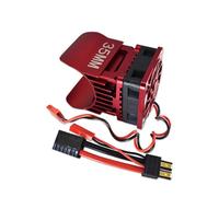 QOAKSDY Piezas RC Compatible con Traxxas para TRX4 para Defender para Bronco G500 para TRX6 G63 1/10 RC Crawler Car Disipador De Calor del Motor con Ventilador De Refrigeración(Red)