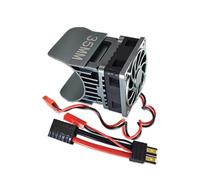 QOAKSDY Piezas RC Compatible con Traxxas para TRX4 para Defender para Bronco G500 para TRX6 G63 1/10 RC Crawler Car Disipador De Calor del Motor con Ventilador De Refrigeración(Gray)