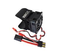 QOAKSDY Piezas RC Compatible con Traxxas para TRX4 para Defender para Bronco G500 para TRX6 G63 1/10 RC Crawler Car Disipador De Calor del Motor con Ventilador De Refrigeración(Black)
