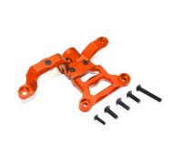 QOAKSDY Piezas RC Compatible con Traxxas para X-MAXX 6S 8S 4WD para Monster Truck 1/5 RC, Piezas De Mejora De Coche, Soporte De Manivela De Dirección De Metal 7746(Orange)