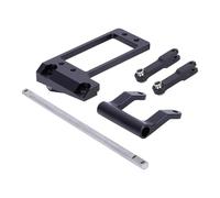 QOAKSDY Piezas RC Compatible con VP para Capra F9 Servo Montaje con Enlace De Dirección Hidráulica para 1/10 Coche Trepador De Control Remoto Eje Portal para LCG para Chasis(Black)