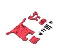 QOAKSDY Piezas RC Compatible con WLtoys 144001 144002 124016 124017 124018 124019 RC Coche Metal Actualización Modificación del Parachoques Delantero(Red)