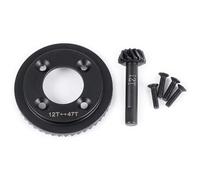 QOAKSDY Piezas RC para 8IGHT-T para RTR 4WD 1/8 RC Truggy, Piezas De Mejora, Conjunto De Diferencial De Engranaje Delantero Trasero De Acero 47T 12T(Front)