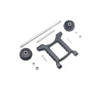 QOAKSDY Piezas RC para ARRMA para Big para Rock para Crew Cab 3S AR102711 1/10 RC Coche Rueda Antivuelco Trasera Ajustable Juego De Barras con Ruedas AR320403(Black)