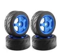 QOAKSDY Piezas RC para Arrma para Infraction para Limitless para Felony 1/7 RC Piezas De Actualización De Coche 4 Uds 5 Radios 100x42mm Neumático 17mm Rueda Hexagonal(Blue)