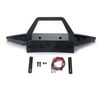 QOAKSDY Piezas RC para Axial para SCX6 1/6 Coche Trepador De Control Remoto para Piezas De Mejora De Modelo, Parachoques Trasero Delantero De Aleación De Aluminio con Luces(Front)
