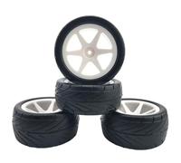 QOAKSDY Piezas RC para HPI WR8 para LC Running Broker Road Tire 1/10, Repuestos De Neumáticos para Vehículos Todoterreno(White)