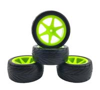 QOAKSDY Piezas RC para HPI WR8 para LC Running Broker Road Tire 1/10, Repuestos De Neumáticos para Vehículos Todoterreno(Green)