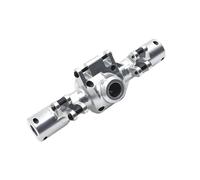 QOAKSDY Piezas RC para HuangBo ZP1001 ZP1002 ZP1003 ZP1004 1/10 RC Piezas De Coche Metal Actualización CNC Proceso Carcasa del Eje Trasero(Silver)