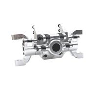 QOAKSDY Piezas RC para HuangBo ZP1001 ZP1002 ZP1003 ZP1004 1/10 RC Piezas De Coche Metal Mejora CNC Proceso Carcasa del Eje Delantero(Silver)