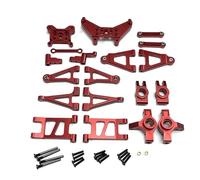QOAKSDY Piezas RC para MJX para Hyper para Go 14301 14302 14301 Conjunto De Dirección De Metal Bloque De Dirección Bujes Traseros 1/14 Piezas De Actualización De Coche RC(Red)