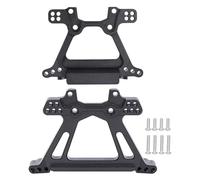 QOAKSDY Piezas RC para Traxxas BL-2S para Slash 4x4 4WD 1/10 RC Piezas De Mejora De Repuesto De Coche 1 Juego De Torre De Choque Delantera Y Trasera De Aleación De Aluminio(Black)