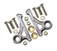 QOAKSDY Piezas RC para Traxxas para E-Revo 2.0 para VXL 86086-4 para Monster Truck 1/10 RC Cars Upgrade Metal Front Rocker Arm Set Shock Mount 5358(Gray)