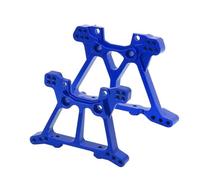 QOAKSDY Piezas RC para Traxxas para Slash 4x4 4WD 1/10 RC, Piezas De Repuesto De Repuesto para Coche, Accesorios, Torre De Choque Delantera Y Trasera De Metal(Blue)