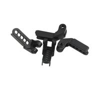 QOAKSDY Piezas RC para TRX-4 1/10 RC Crawler Car Upgrade Parts 4 Piezas De Aleación De Aluminio Soporte De Choque Amortiguador Delantero Trasero Ajustable Torre(Black)