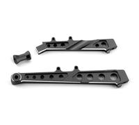 QOAKSDY RC Accesorio del Coche para Arrma 1/7 para Limitless V1 para Felony V2 para Infraction 6S para BLX Soporte Chasis Trasero Delantero De Metal RC Accesorios Piezas Actualización Coche(Black)