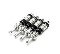 QOAKSDY RC Accesorio del Coche para MJX H16 16209 16210 16208 16207 4 Piezas De Amortiguadores Delanteros Y Traseros Metal 1/16 RC Car Upgrades Parts Accessories Replacement(Silver)