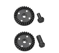 QOAKSDY RC Accesorio del Coche para MJX para Hyper para Go 14210 14209 H14BM 30T/10T Engranaje Transmisión Diferencial Acero Cónico Helicoidal Delantero Y Trasero Pieza RC Accesorios Automóvil(Set)
