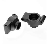 QOAKSDY RC Accesorio del Coche para Traxxas para Maxx para Widemaxx 1/10 Bloques Dirección Metal Ruedas Bujes En C Soportes De Eje Corto 8937 8932 8952 Piezas para Autos RC(Black,Stub Axle Carriers)