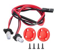 QOAKSDY RC Accesorio del Coche para VS4-10 para Phoenix 1/10 Angel Eyes Light Blue White Spotlight Faro RC Crawler Modelo Coche Decoración Piezas Accesorios De Reacondicionamiento(Taillight)