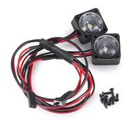 QOAKSDY RC Accesorio del Coche para VS4-10 para Phoenix 1/10 Angel Eyes Light Blue White Spotlight Faro RC Crawler Modelo Coche Decoración Piezas Accesorios De Reacondicionamiento(Headlight)