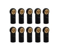 QOAKSDY RC Accesorios 1/10 RC Camión Pista Coche Mejora Piezas Accesorios 10 Barra De Acoplamiento Aluminio Empuje Extremo Bola Acero M3 Longitud Total 22mm(Black)