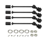 QOAKSDY RC Accesorios para 1/10 para Traxxas para Maxx para WideMaxx 4 Piezas Eje De Transmisión Extendido Acero Metálico CVD con Rueda Estriada Hex 8996X Actualización Automóvil RC