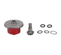 QOAKSDY RC Accesorios para Arrma 1/10 para Kraton para Senton para Big para Rock para Granite para Outcast 4X4 RC Car Caja Diferencial Metal Engranaje 37T Entrada 13T