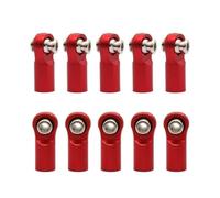 QOAKSDY RC Accesorios para Arrma para Granite para SENTON para VORTEKS para Typhon Big para Rock 1/10 Juego De Barras Acoplamiento Metálicas para Accesorios Coche RC(Red,10pcs)