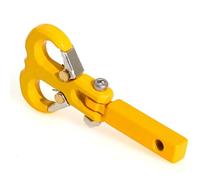 QOAKSDY RC Accesorios para Axial para SCX10 para TRAXXAS para TRX4 1/8 1/10 RC Crawler Car Parts Metal Winch Bumper Remolque Gancho De Receptor Enganche Caída(Yellow)