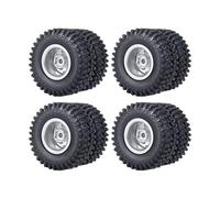 QOAKSDY RC Accesorios para Axial para SCX24 Todo para La Serie 1/24 Accesorios De Camiones Carrero RC Lluviales Llantas Rueda Trasera con Eje del Conductor CVD(Wheel Tire Set-A)
