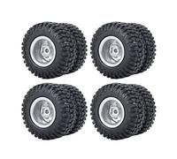 QOAKSDY RC Accesorios para Axial para SCX24 Todo para La Serie 1/24 Accesorios De Camiones Carrero RC Lluviales Llantas Rueda Trasera con Eje del Conductor CVD(Wheel Tire Set-C)