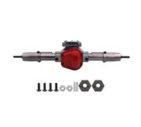 QOAKSDY RC Accesorios para Axial SCX10 1/10 RC Crawler Car Upgrade Parts Eje CNC Metal RC Delantero y Trasero con Adaptador Servo Accesorios