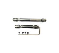 QOAKSDY RC Accesorios para HOBBYPLUS CR-18P para Rock para TRX4 para Redcat 4WD 1/18 Piezas De Coche Trepador Control Remoto 2 Uds Juego Eje Transmisión Central Metal(Silver)