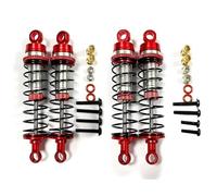 QOAKSDY RC Accesorios para Losi 1/18 para Mini-T 2.0 1/16 para Mini-B RC Camión Coche Mejoras Piezas Metal Amortiguador Delantero Y Trasero Rojo