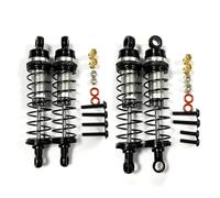 QOAKSDY RC Accesorios para Losi 1/18 para Mini-T 2.0 1/16 para Mini-B RC Camión Coche Mejoras Piezas Amortiguador Delantero Y Trasero De Metal Negro