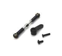 QOAKSDY RC Accesorios para MJX H16 16207 16208 16209 16210 1/16 RC Piezas De Coche Accesorios Metal 25T Servo Brazo Bocina Dirección Varilla Enlace(Black)
