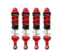 QOAKSDY RC Accesorios para SCY 16101 16102 16103 para MJX H16 16207 para MN128 MN86 MN86KS 1/16 1/12 RC Piezas De Coche 1 Juego Amortiguador Metal(Red)