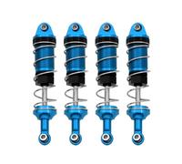 QOAKSDY RC Accesorios para SCY 16101 16102 16103 para MJX H16 16207 para MN128 MN86 MN86KS 1/16 1/12 RC Piezas De Coche 1 Juego Amortiguador Metal(Blue)
