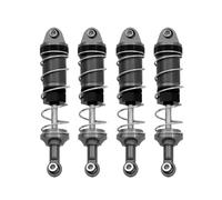 QOAKSDY RC Accesorios para SCY 16101 16102 16103 para MJX H16 16207 para MN128 MN86 MN86KS 1/16 1/12 RC Piezas De Coche 1 Juego Amortiguador Metal(Gray)