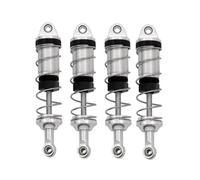 QOAKSDY RC Accesorios para SCY 16101 16102 16103 para MJX H16 16207 para MN128 MN86 MN86KS 1/16 1/12 RC Piezas De Coche 1 Juego Amortiguador Metal(Silver)