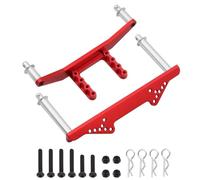 QOAKSDY RC Accesorios para Traxxas para Slash 2WD para Rustler O Stampede Fort VXL 1/10 RC Car Parts Soportes De Carrocería Delanteros Y Traseros Metal con Postes(Red)