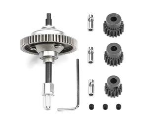QOAKSDY RC Accesorios para Traxxas para Slash 4x4 para Hoss 4X4 para VXL para Rustler RC Piezas De Coche Diferencial 54T + 15T + 17T + 19T Set 6780
